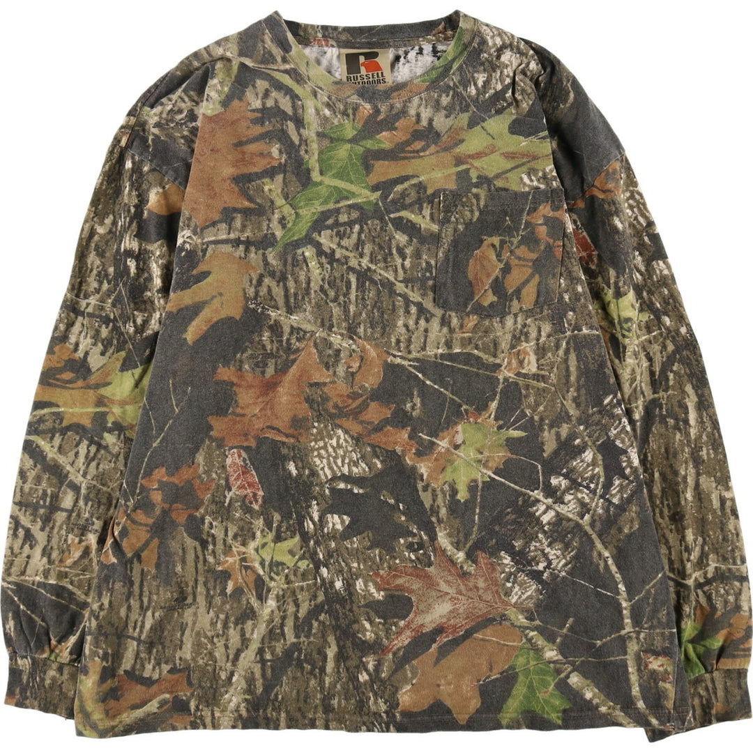 Russell Camouflage Pattern Real Tree Camo Long T-Shirt Long T Men's XXL / eaa497844