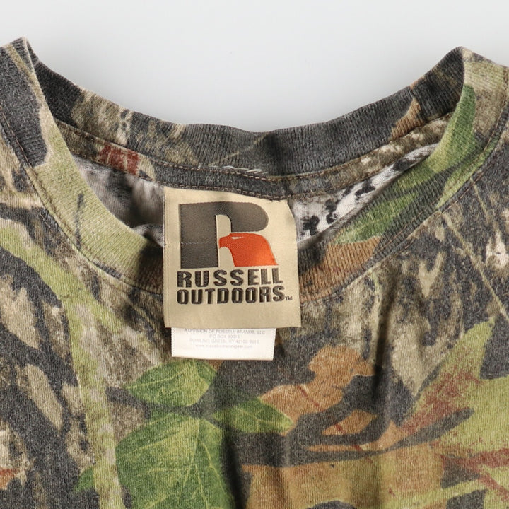 Russell Camouflage Pattern Real Tree Camo Long T-Shirt Long T Men's XXL / eaa497844