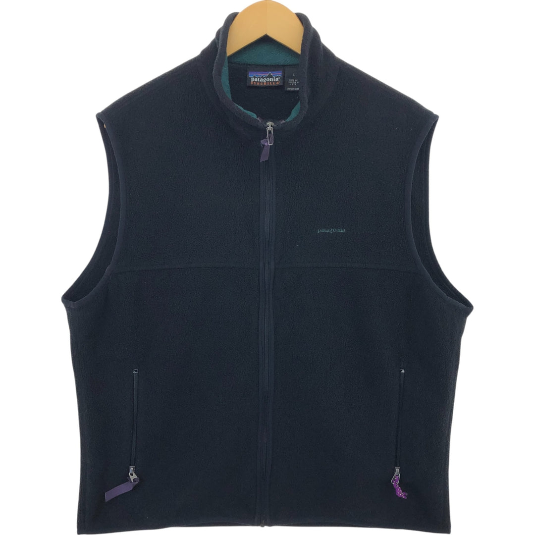 90'S Patagonia SYNCHILLA Fleece Vest 25182FA96 Made in USA Men's L Size Vintage /eaa497867