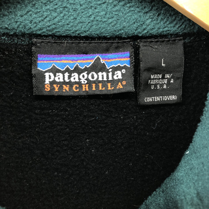 90'S Patagonia SYNCHILLA Fleece Vest 25182FA96 Made in USA Men's L Size Vintage /eaa497867