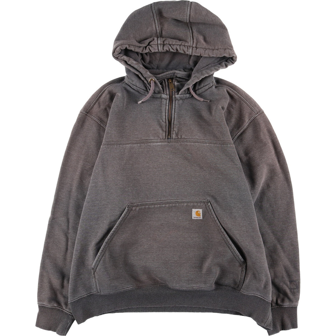 Carhartt ORIGINAL FIT sweatshirt half zip hoodie for men, equivalent to XXL / eaa497963