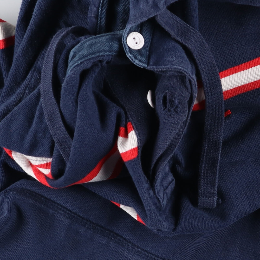 Tommy Hilfiger TOMMY HILFIGER Hooded Rugby Shirt Long T-Shirt Men's M size / eaa497970