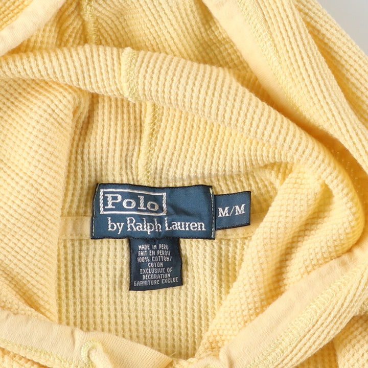 Ralph Lauren POLO by Ralph Lauren Hooded Thermal Long T-Shirt Waffle Men's M size / eaa497976