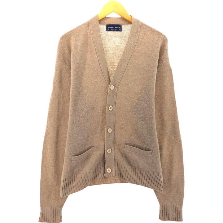 90'S ROBERT BRUCE Wool Knit Cardigan Made in USA Men's L Size Vintage /eaa498036