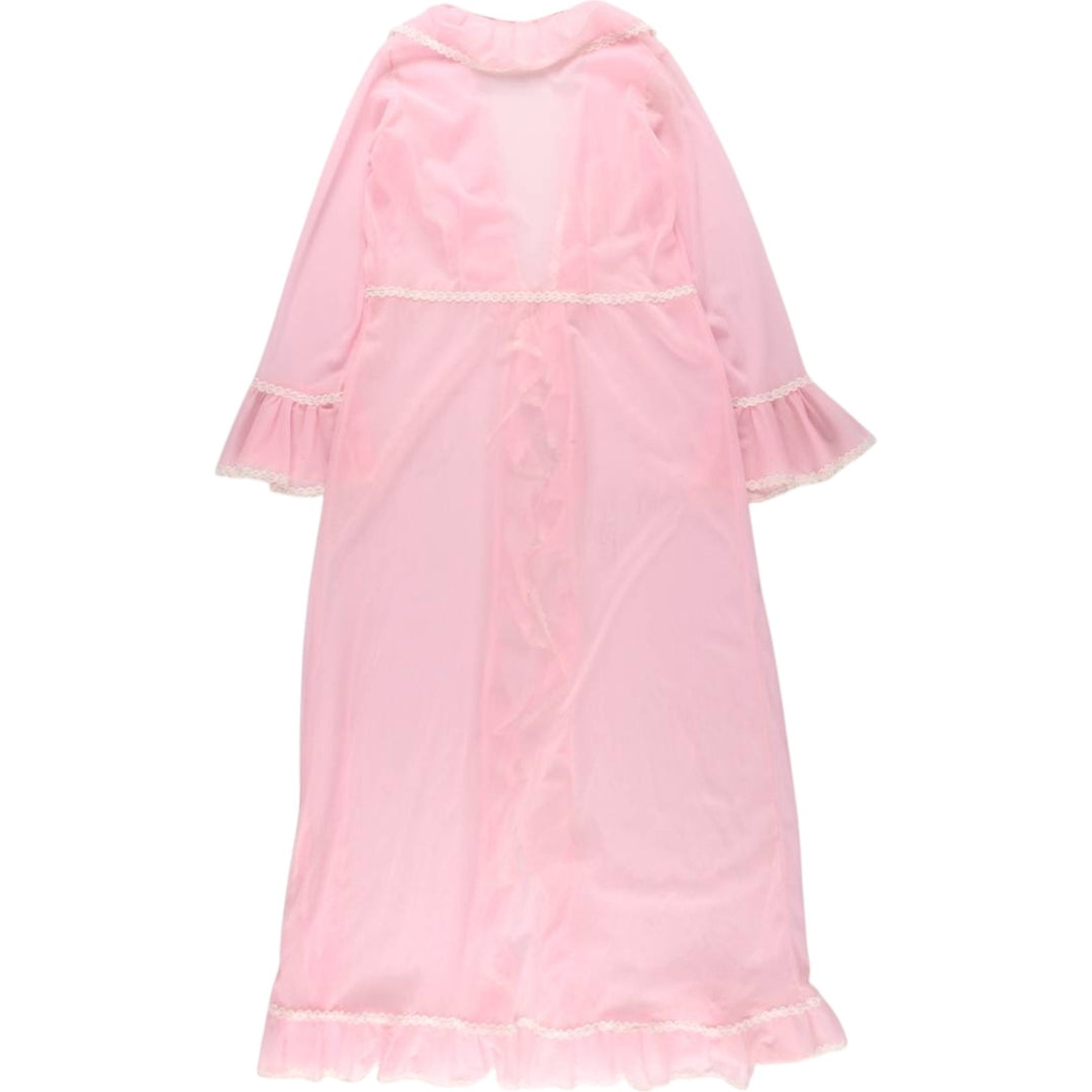 Maxi length see-through ruffle lingerie gown, women's size L / eaa498160