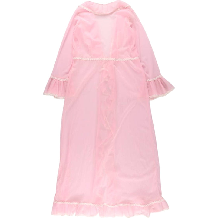 Maxi length see-through ruffle lingerie gown, women's size L / eaa498160