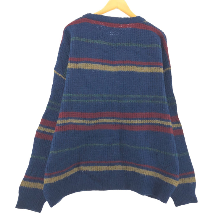 NEW CLASSICS Multi-border wool knit sweater Men's size L /eaa498249