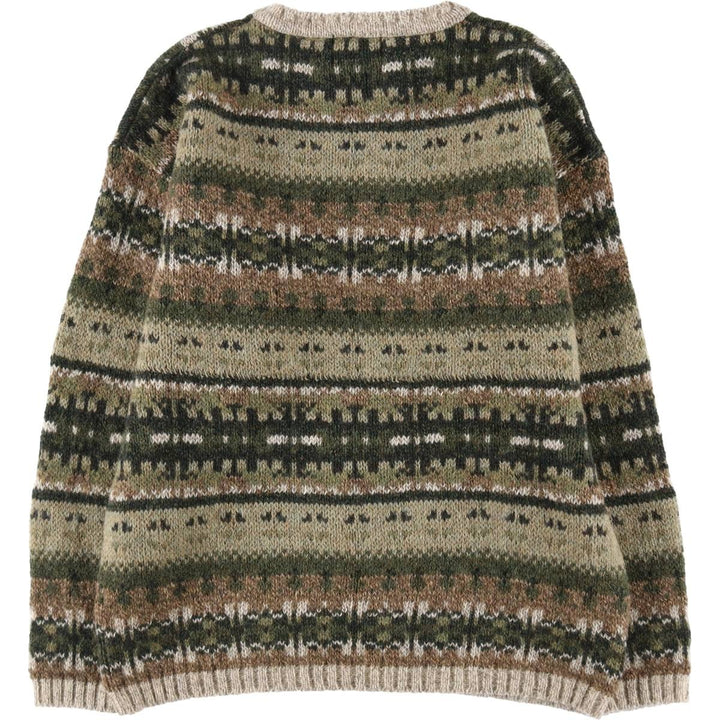 00'S WOOLRICH All-over print wool knit sweater Made in USA Women's M size /eaa498287