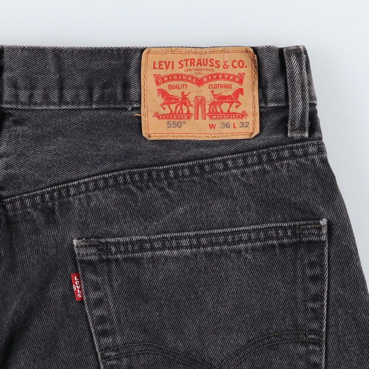 Levi's 550 Black Denim Tapered Denim Pants Men's W36 equivalent / eaa498300