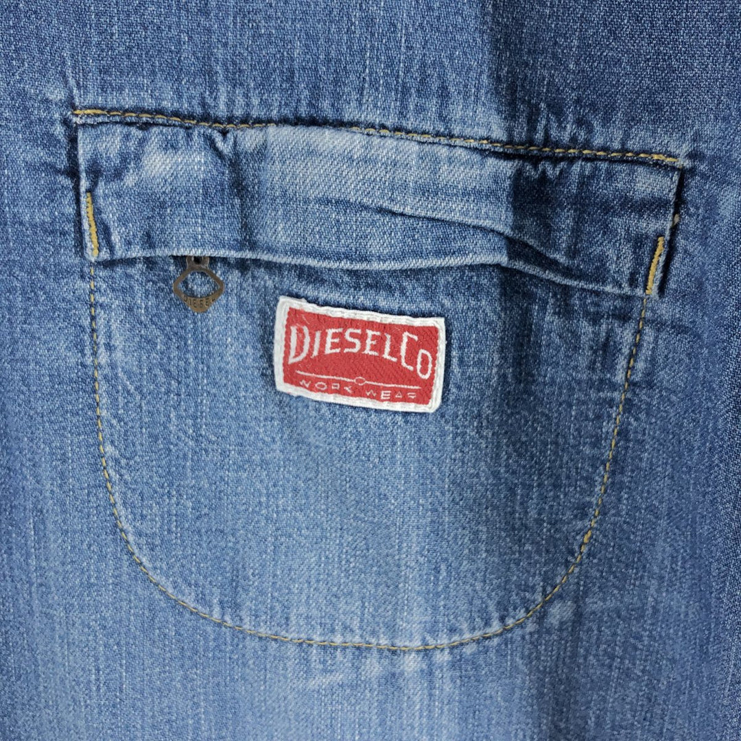 DIESEL WORK WEAR Hickory Stripe Reversible Denim Work Jacket Made in Italy Men's XL /eaa498325
