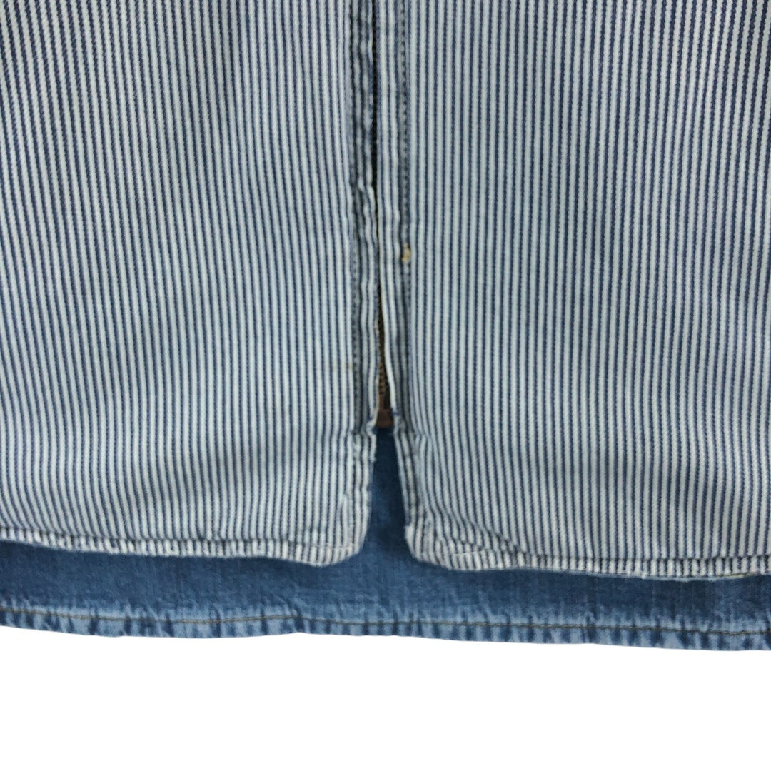 DIESEL WORK WEAR Hickory Stripe Reversible Denim Work Jacket Made in Italy Men's XL /eaa498325