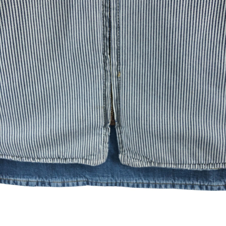 DIESEL WORK WEAR Hickory Stripe Reversible Denim Work Jacket Made in Italy Men's XL /eaa498325