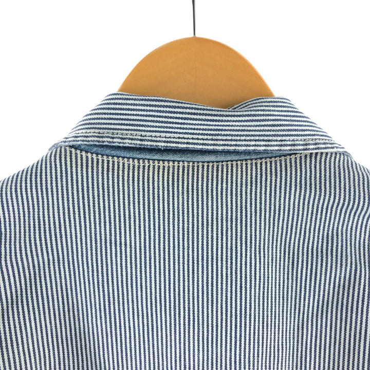 DIESEL WORK WEAR Hickory Stripe Reversible Denim Work Jacket Made in Italy Men's XL /eaa498325