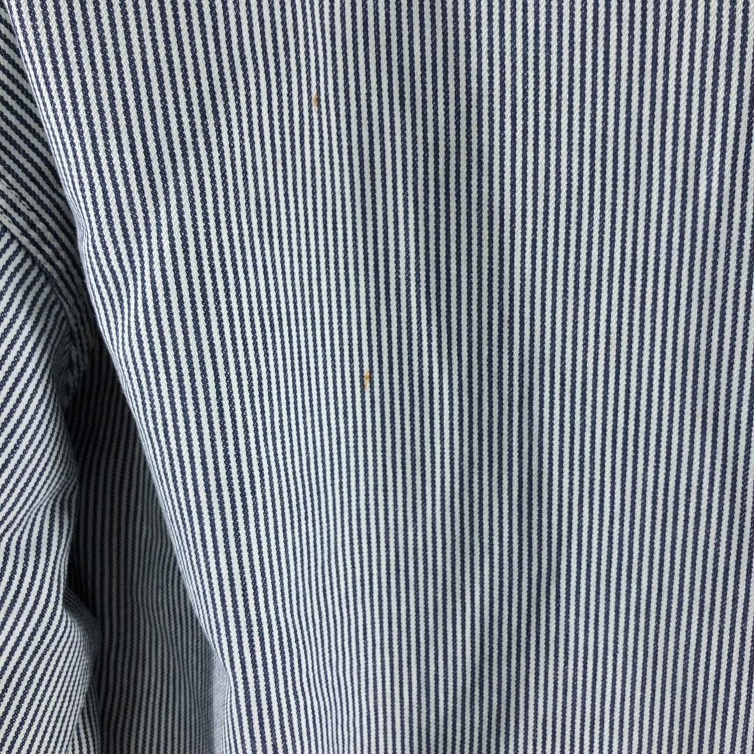 DIESEL WORK WEAR Hickory Stripe Reversible Denim Work Jacket Made in Italy Men's XL /eaa498325