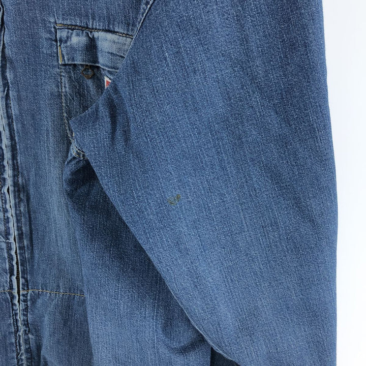 DIESEL WORK WEAR Hickory Stripe Reversible Denim Work Jacket Made in Italy Men's XL /eaa498325