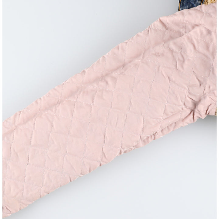 Vintage 1980'S Levi's 71550 Euro Model Denim Boa Jacket, Men's Size XL cotton blue type Vintage Second Hand