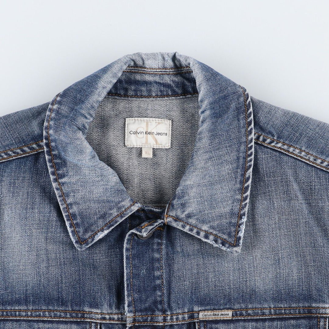 90s~00'S Calvin Klein JEANS denim jacket G-jacket Men's XL equivalent /eaa498373