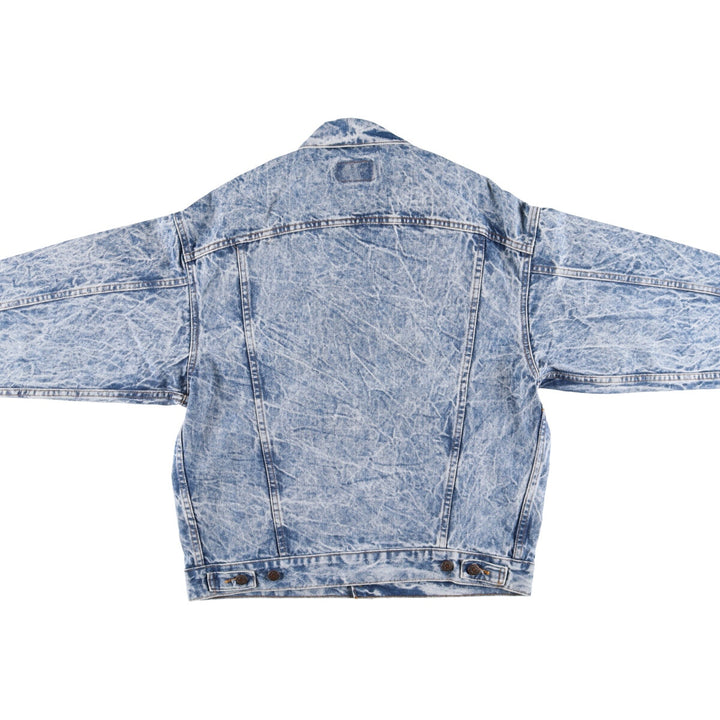 80'S Levi's 70507-0219 Chemical Wash Denim Jacket, Jean Jacket, Made in USA, Men's M, Vintage /eaa498379