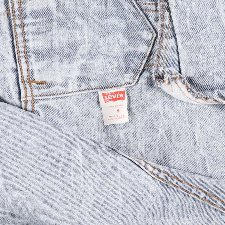 80'S Levi's 70507-0219 Chemical Wash Denim Jacket, Jean Jacket, Made in USA, Men's M, Vintage /eaa498379