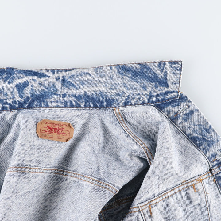 80'S Levi's 70507-0219 Chemical Wash Denim Jacket, Jean Jacket, Made in USA, Men's M, Vintage /eaa498379