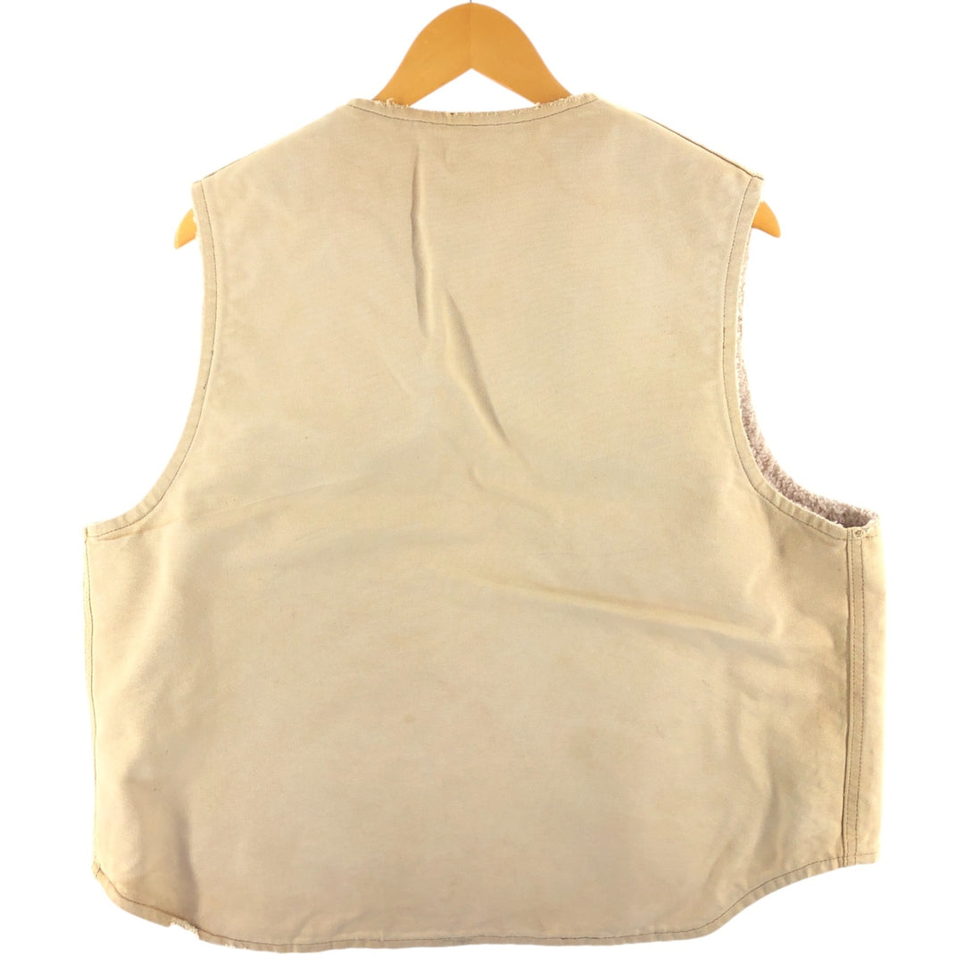 Carhartt Duck Vest, Made in USA, Men's Size M unclear Beige type Vintage Second Hand