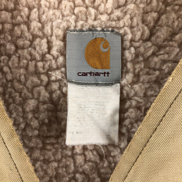 Carhartt Duck Vest, Made in USA, Men's Size M unclear Beige type Vintage Second Hand