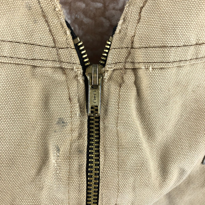 Carhartt Duck Vest, Made in USA, Men's Size M unclear Beige type Vintage Second Hand