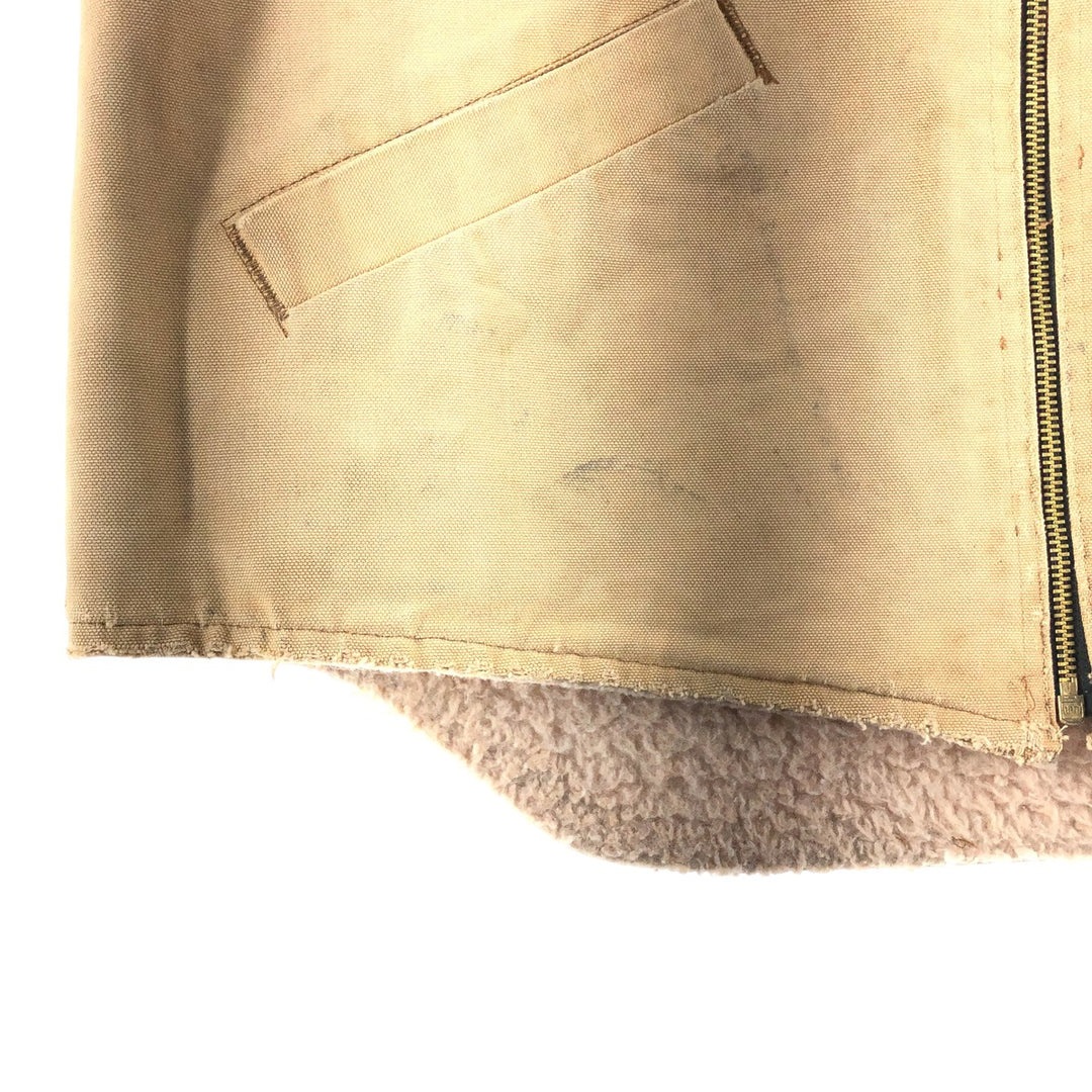 Carhartt Duck Vest, Made in USA, Men's Size M unclear Beige type Vintage Second Hand