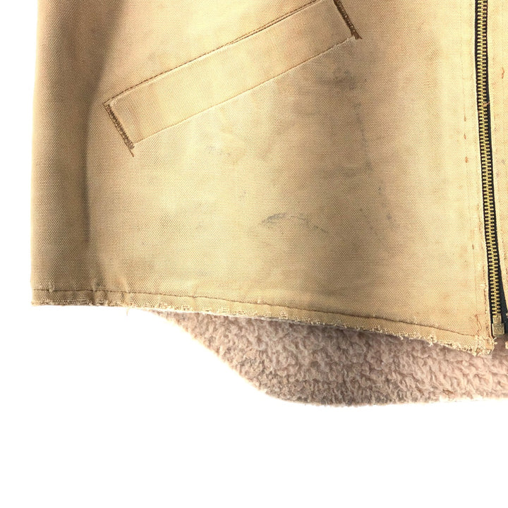 Carhartt Duck Vest, Made in USA, Men's Size M unclear Beige type Vintage Second Hand