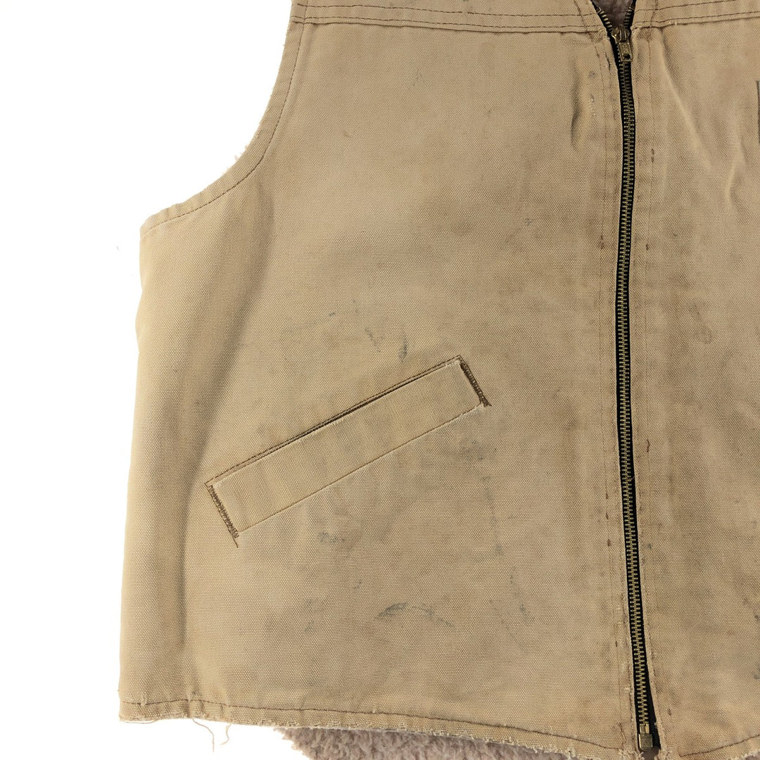 Carhartt Duck Vest, Made in USA, Men's Size M unclear Beige type Vintage Second Hand