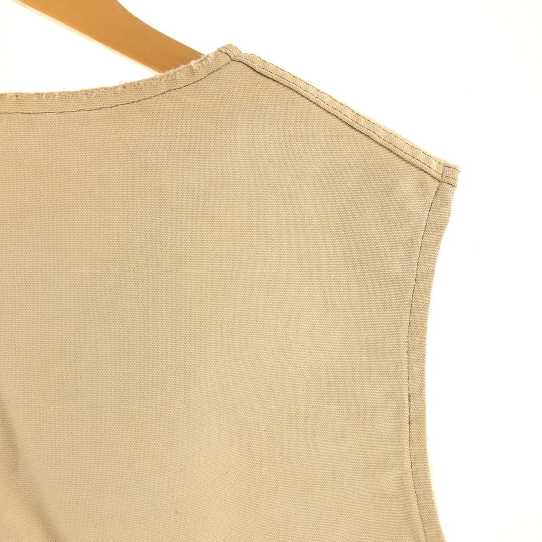 Carhartt Duck Vest, Made in USA, Men's Size M unclear Beige type Vintage Second Hand