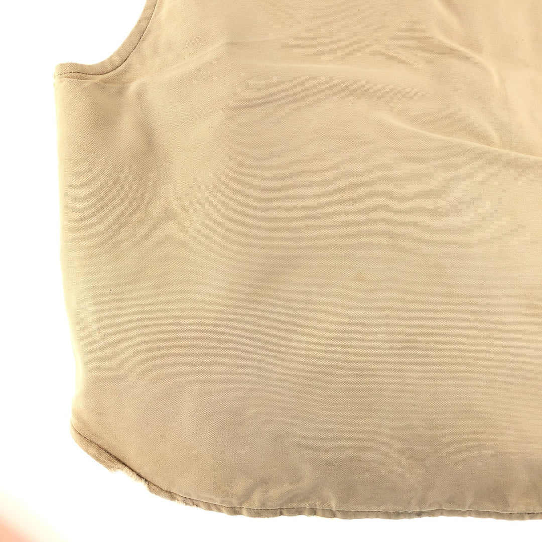 Carhartt Duck Vest, Made in USA, Men's Size M unclear Beige type Vintage Second Hand