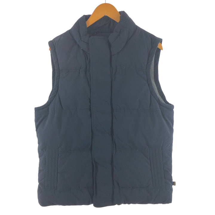 Alpha ALPHA Down Vest Men's Size M cotton navy blue type Vintage Second Hand