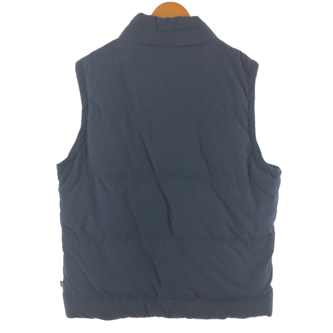 Alpha ALPHA Down Vest Men's Size M cotton navy blue type Vintage Second Hand