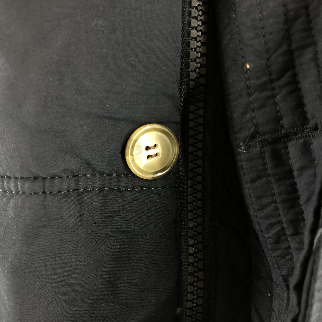 Alpha ALPHA Down Vest Men's Size M cotton navy blue type Vintage Second Hand