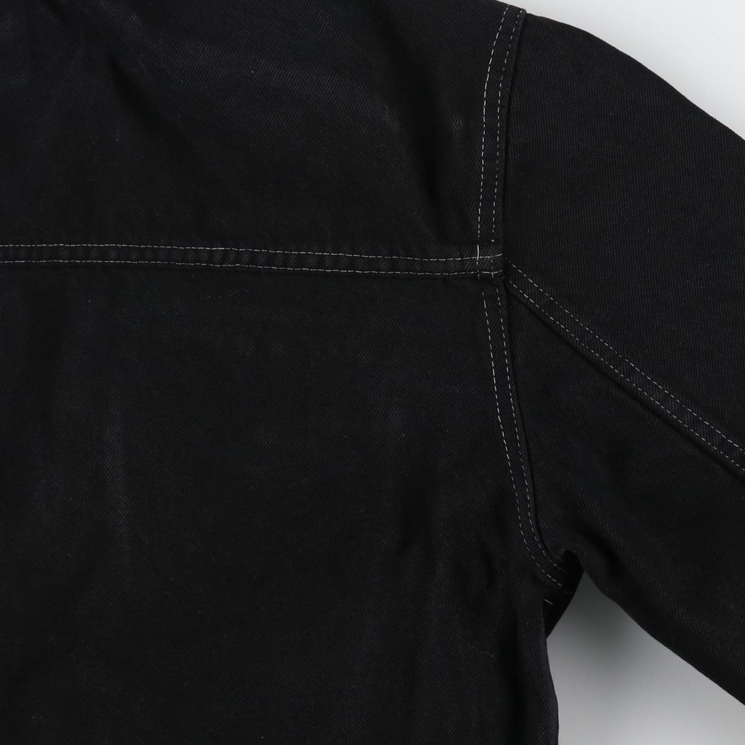 ROMANO Black Denim Jacket, Jean Jacket, Made in Italy, Men's L Size, Vintage /eaa498456