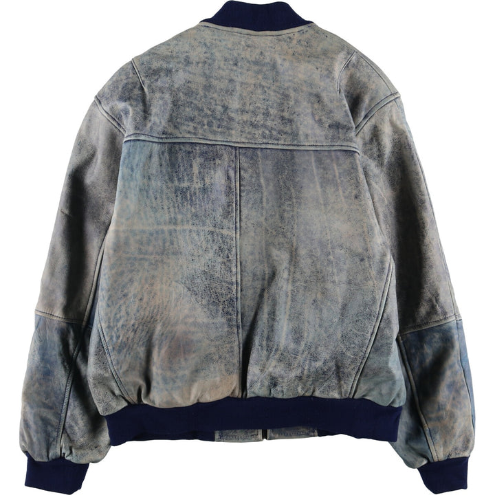 LEATHER COLLECTION Padded leather blouson Men's size L /eaa498510