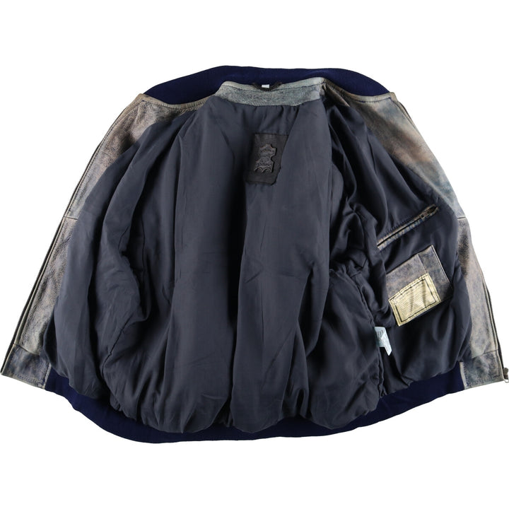 LEATHER COLLECTION Padded leather blouson Men's size L /eaa498510