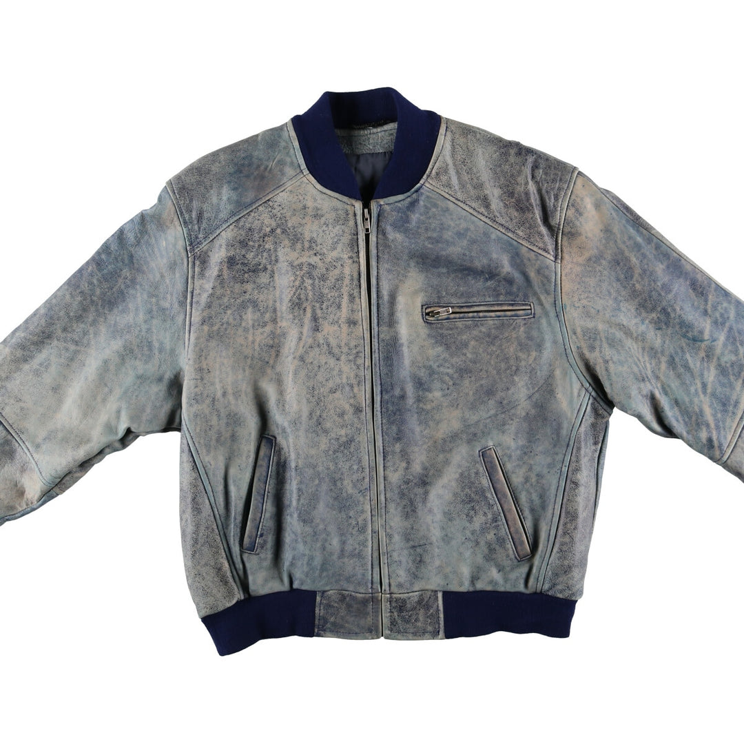 LEATHER COLLECTION Padded leather blouson Men's size L /eaa498510