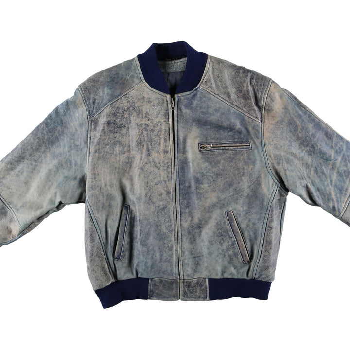 LEATHER COLLECTION Padded leather blouson Men's size L /eaa498510