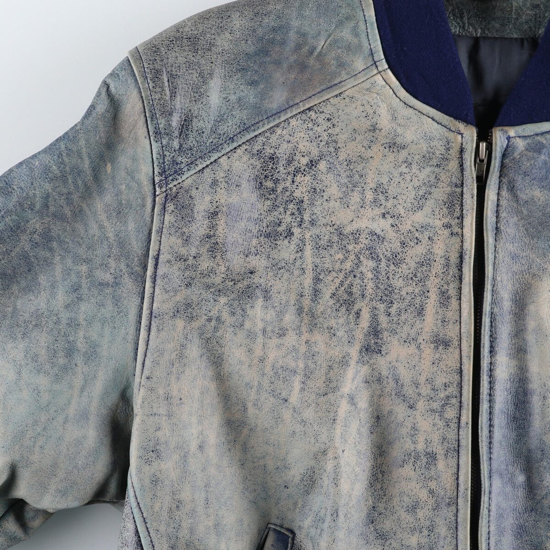 LEATHER COLLECTION Padded leather blouson Men's size L /eaa498510