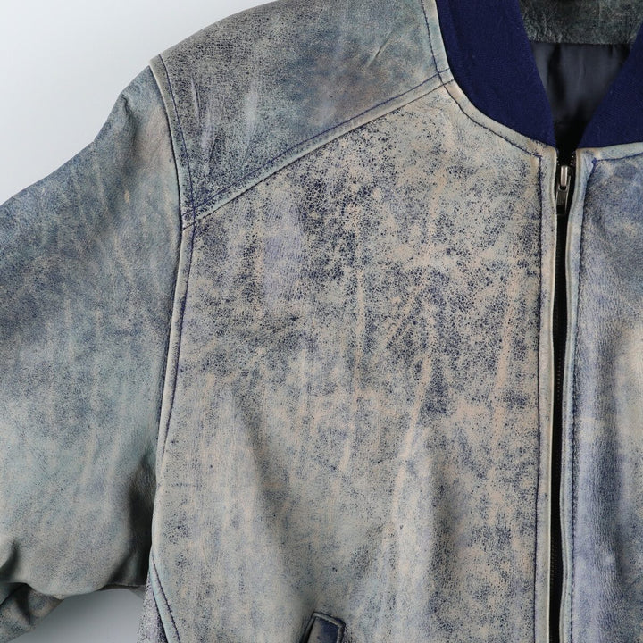 LEATHER COLLECTION Padded leather blouson Men's size L /eaa498510