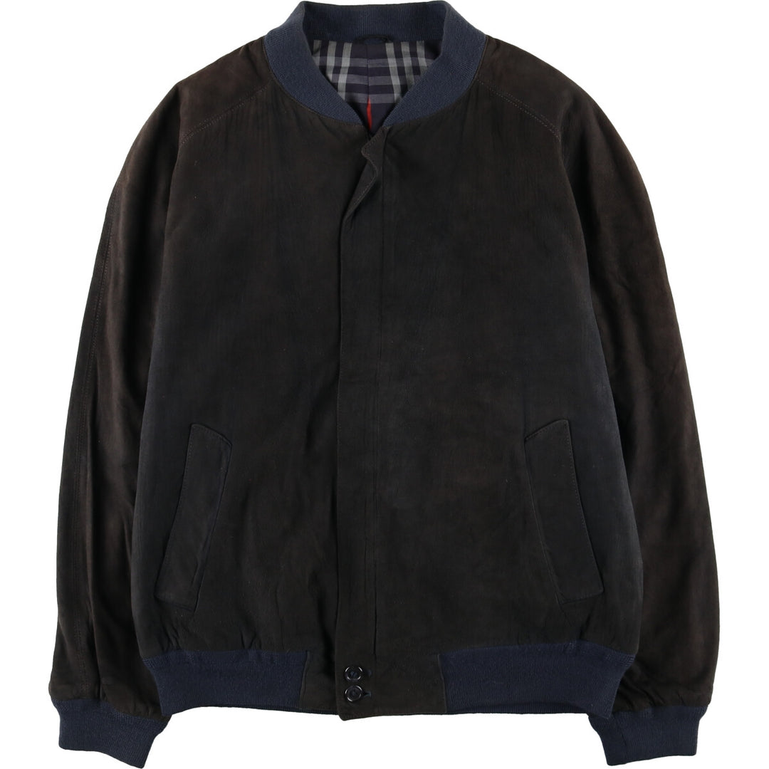 Burberry's suede leather blouson made in England, men's XL size / eaa498542