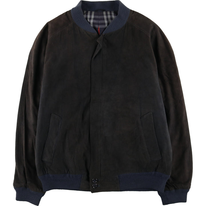 Burberry's suede leather blouson made in England, men's XL size / eaa498542