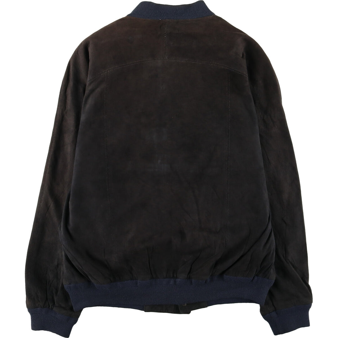 Burberry's suede leather blouson made in England, men's XL size / eaa498542