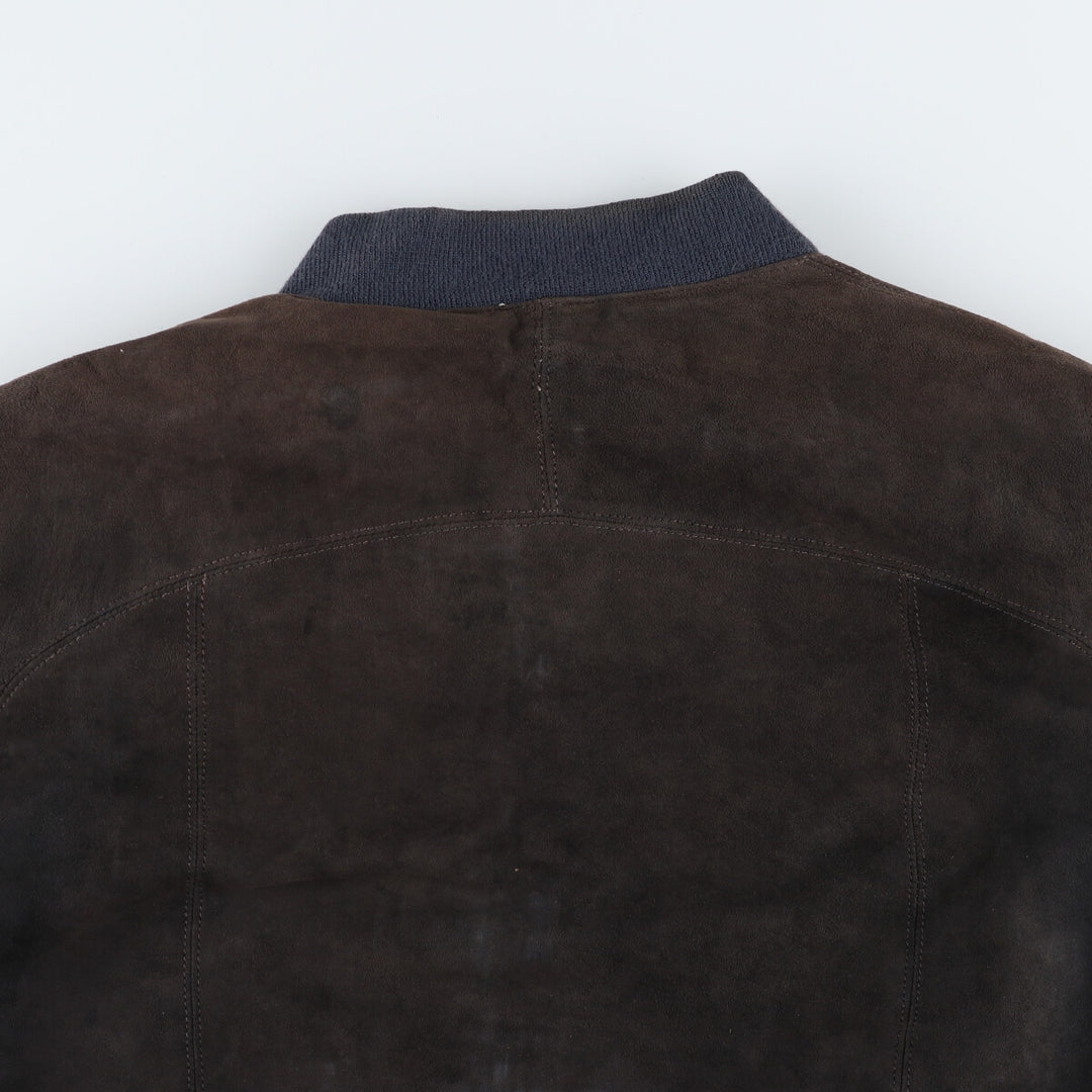 Burberry's suede leather blouson made in England, men's XL size / eaa498542