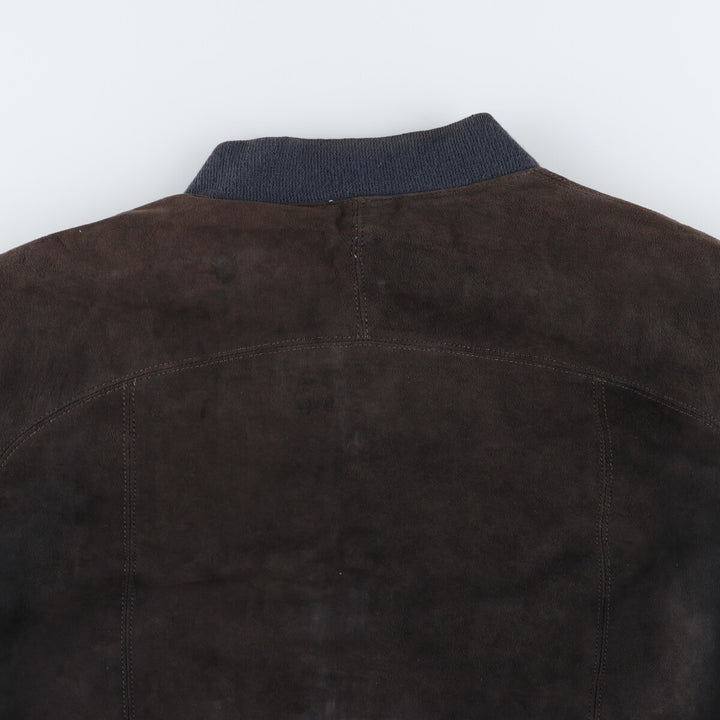 Burberry's suede leather blouson made in England, men's XL size / eaa498542