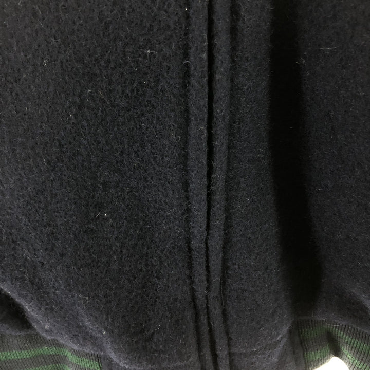 90'S NAUTICA padded wool varsity jacket with leather sleeves, men's size L, vintage / eaa498557