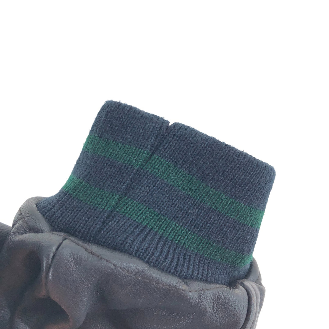 90'S NAUTICA padded wool varsity jacket with leather sleeves, men's size L, vintage / eaa498557