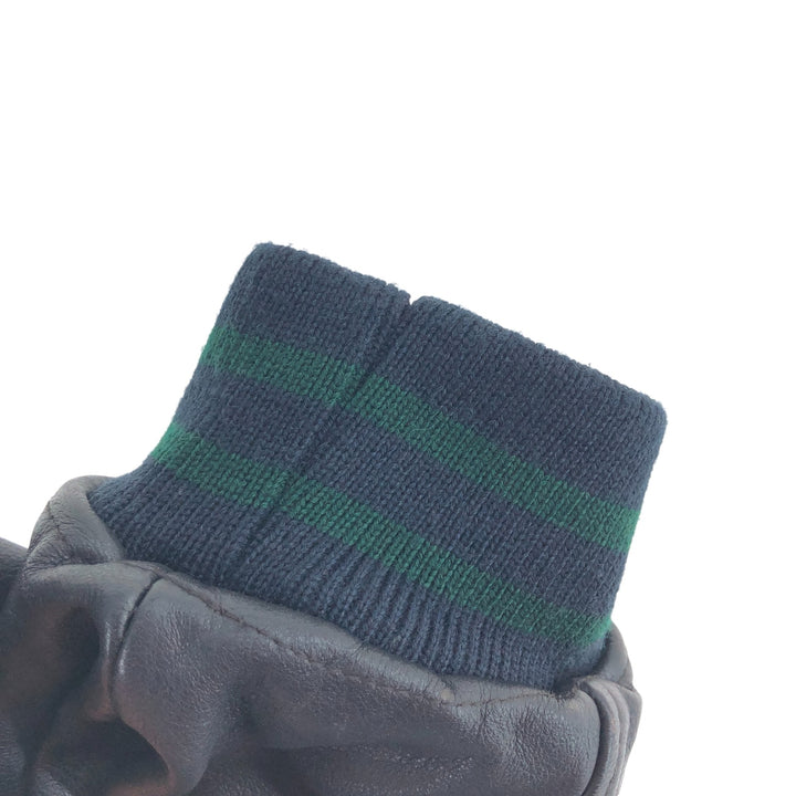 90'S NAUTICA padded wool varsity jacket with leather sleeves, men's size L, vintage / eaa498557